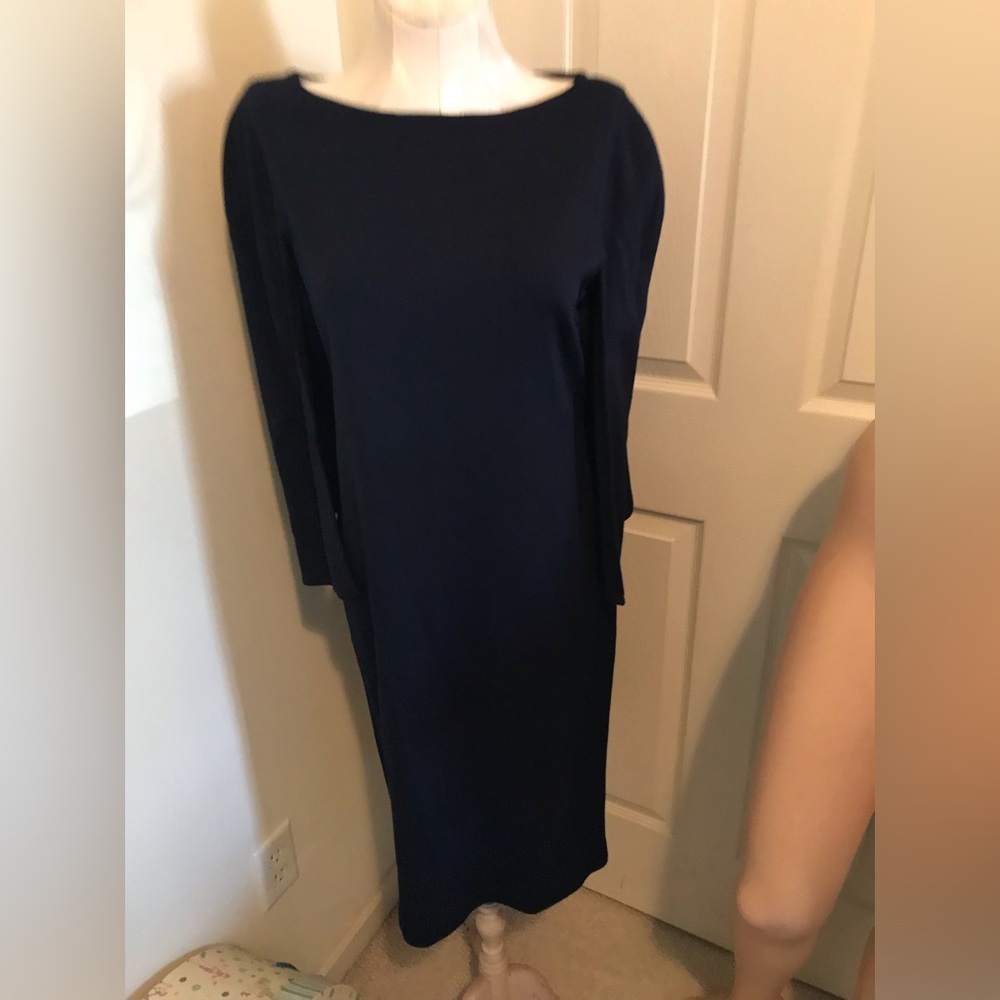 St. John dress size 10 navy $1200